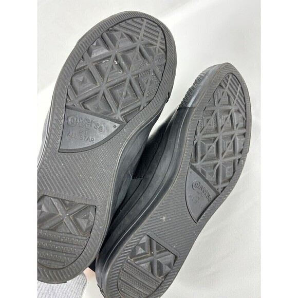 Converse Low Top Sneakers Black 8 Neoprene Gothic Goth Gothcore Black on Black - Picture 5 of 9